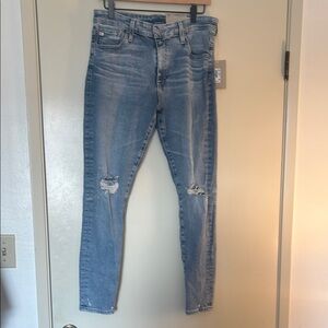 Ag Adriano Goldschmied High Rise Blue Jeans